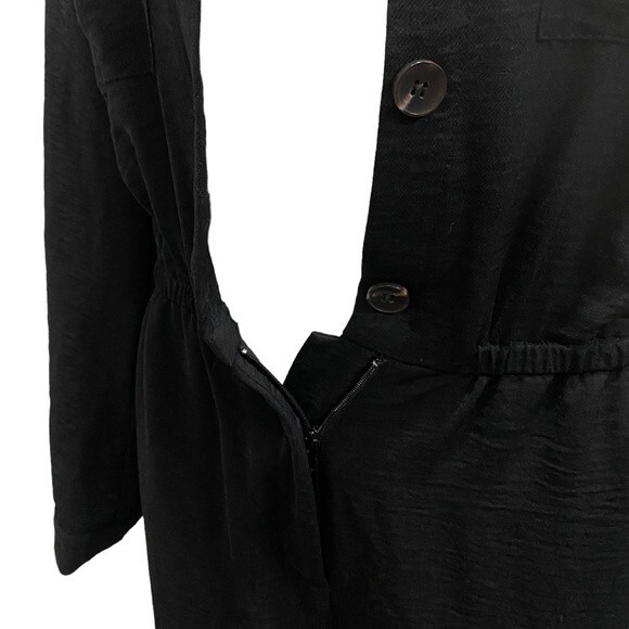 VINCE CAMUTO black jumpsuit romper sz 6 - Picture 10 of 12